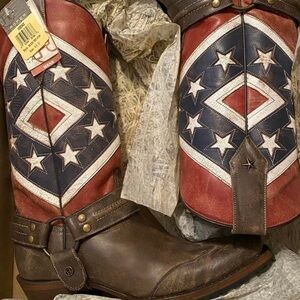 NWT Flag leather Boots